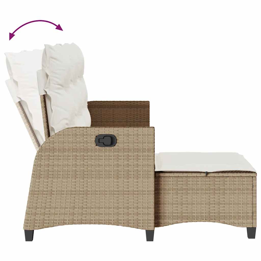 vidaXL Rozkładana Sofa Ogrodowa z Poduszkami w Kształcie Litery L