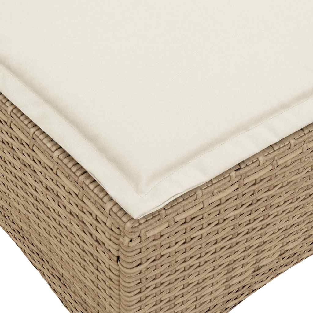 vidaXL Rozkładana Sofa Ogrodowa z Poduszkami w Kształcie Litery L