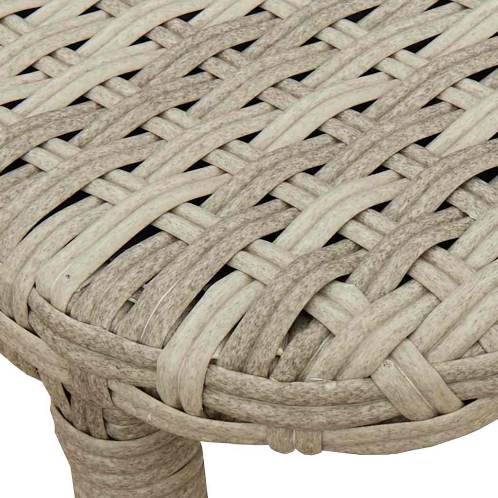 vidaXL Składany stół ogrodowy Jasnoszary 90x51x75 cm Polirattan