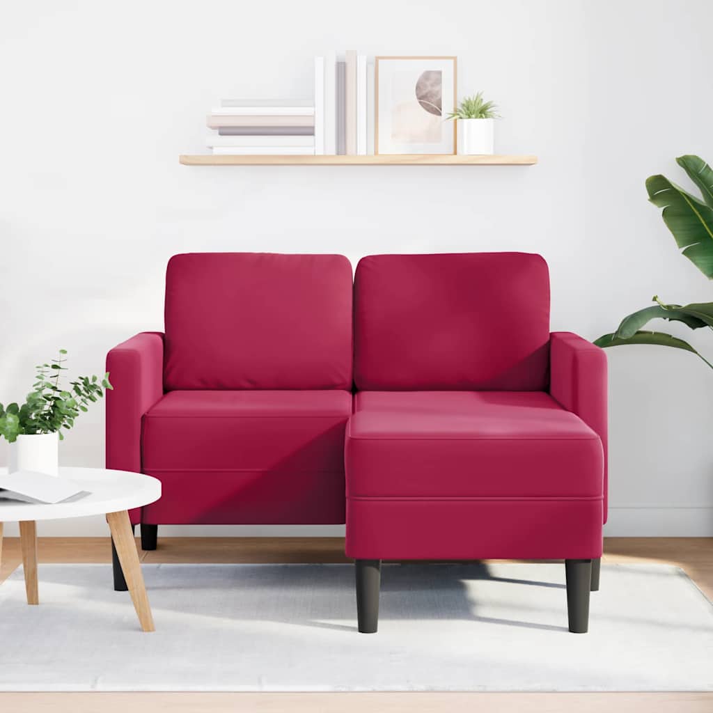 vidaXL Sofa 2-osobowa z szezlongiem w kształcie litery L