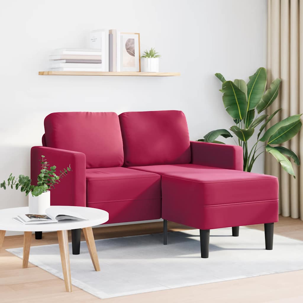vidaXL Sofa 2-osobowa z szezlongiem w kształcie litery L