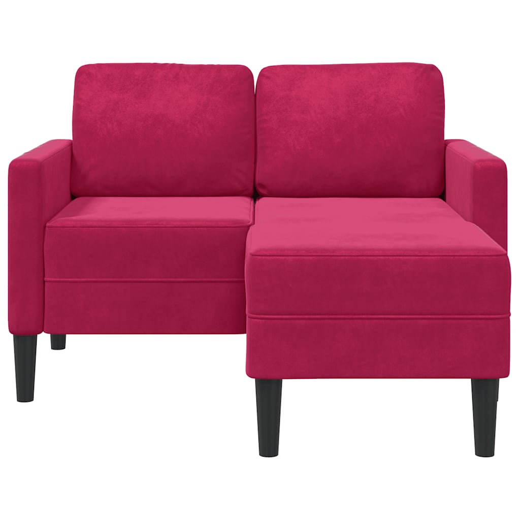 vidaXL Sofa 2-osobowa z szezlongiem w kształcie litery L
