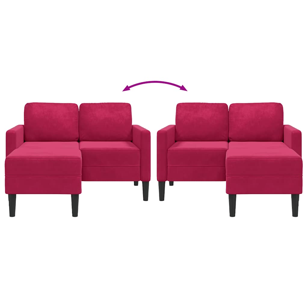 vidaXL Sofa 2-osobowa z szezlongiem w kształcie litery L