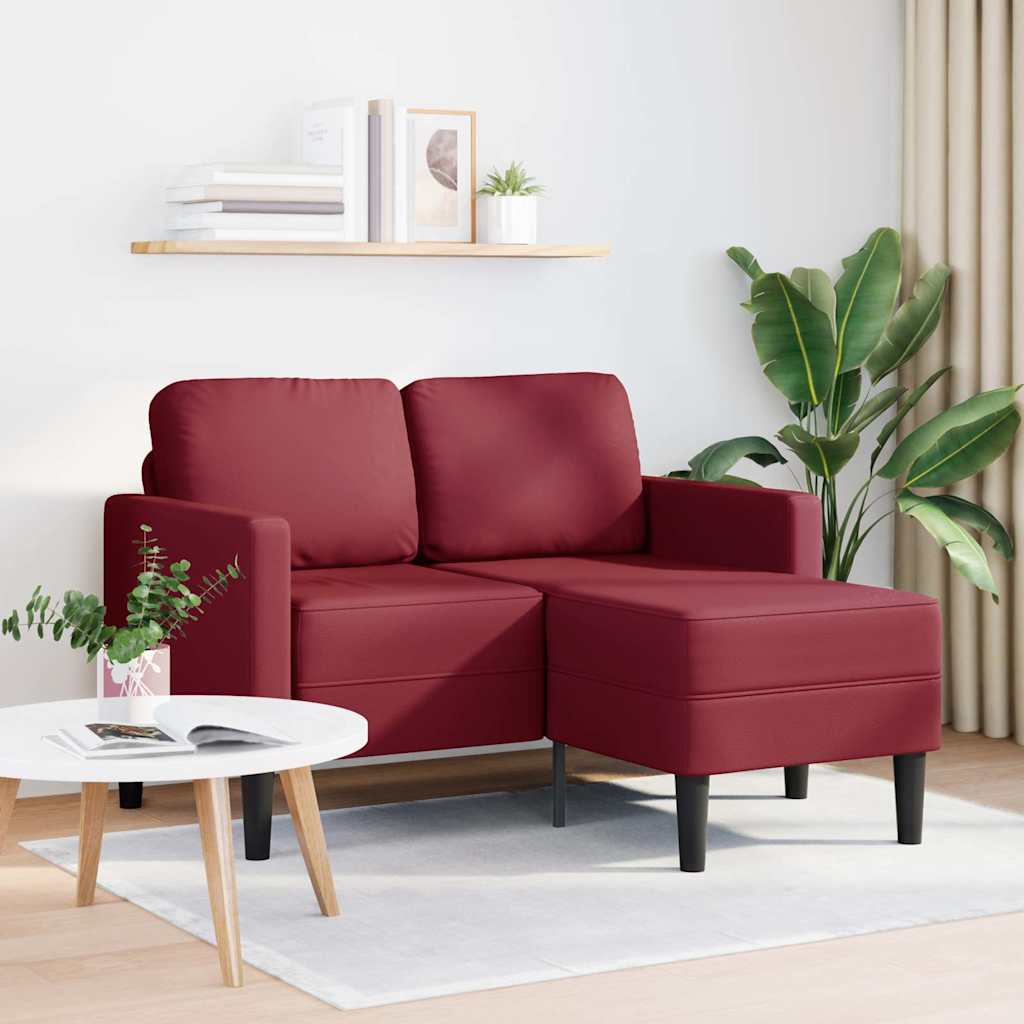 vidaXL Sofa 2-osobowa z szezlongiem w kształcie litery L