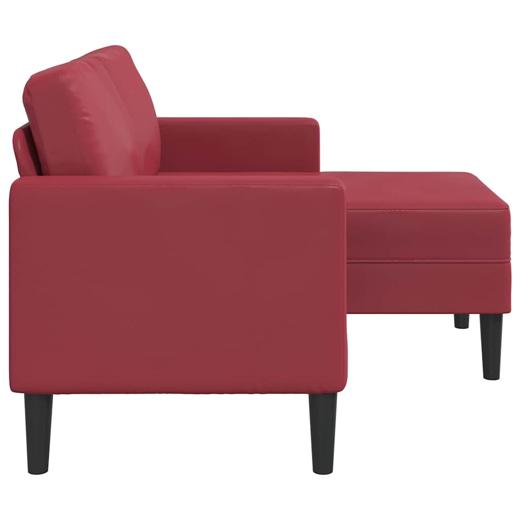 vidaXL Sofa 2-osobowa z szezlongiem w kształcie litery L