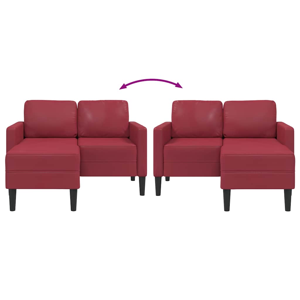 vidaXL Sofa 2-osobowa z szezlongiem w kształcie litery L