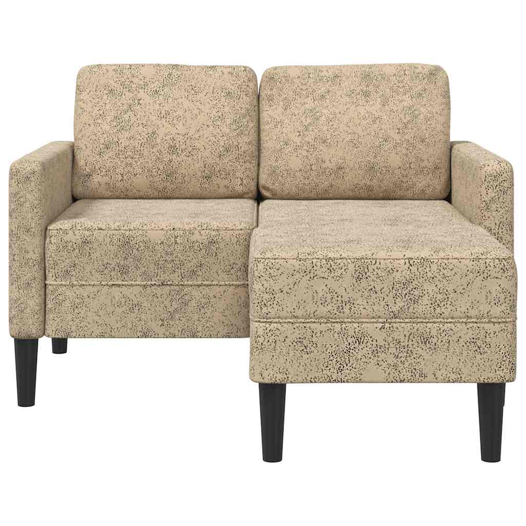 vidaXL Sofa 2-osobowa z szezlongiem w kształcie litery L, jasnoszara