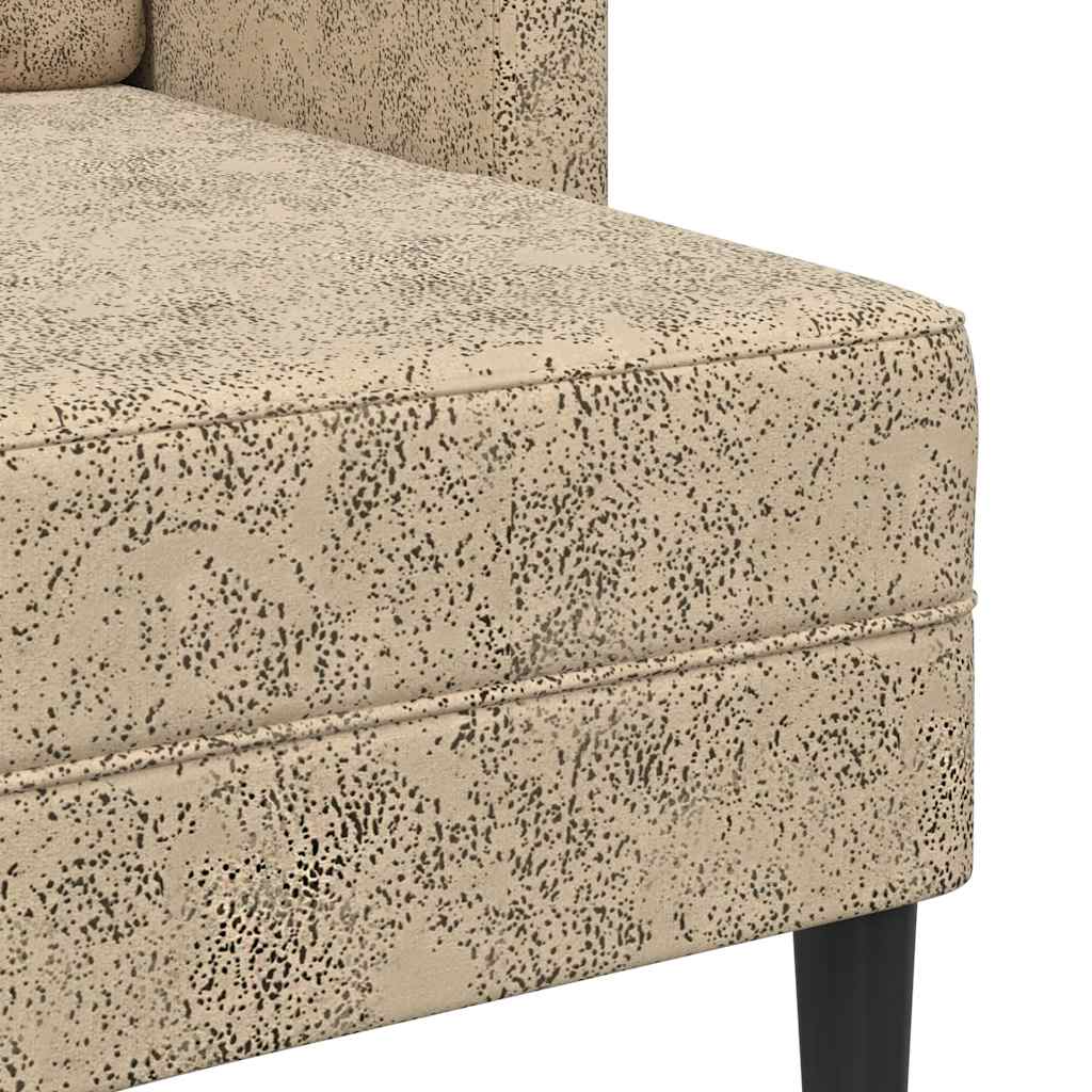 vidaXL Sofa 2-osobowa z szezlongiem w kształcie litery L, jasnoszara