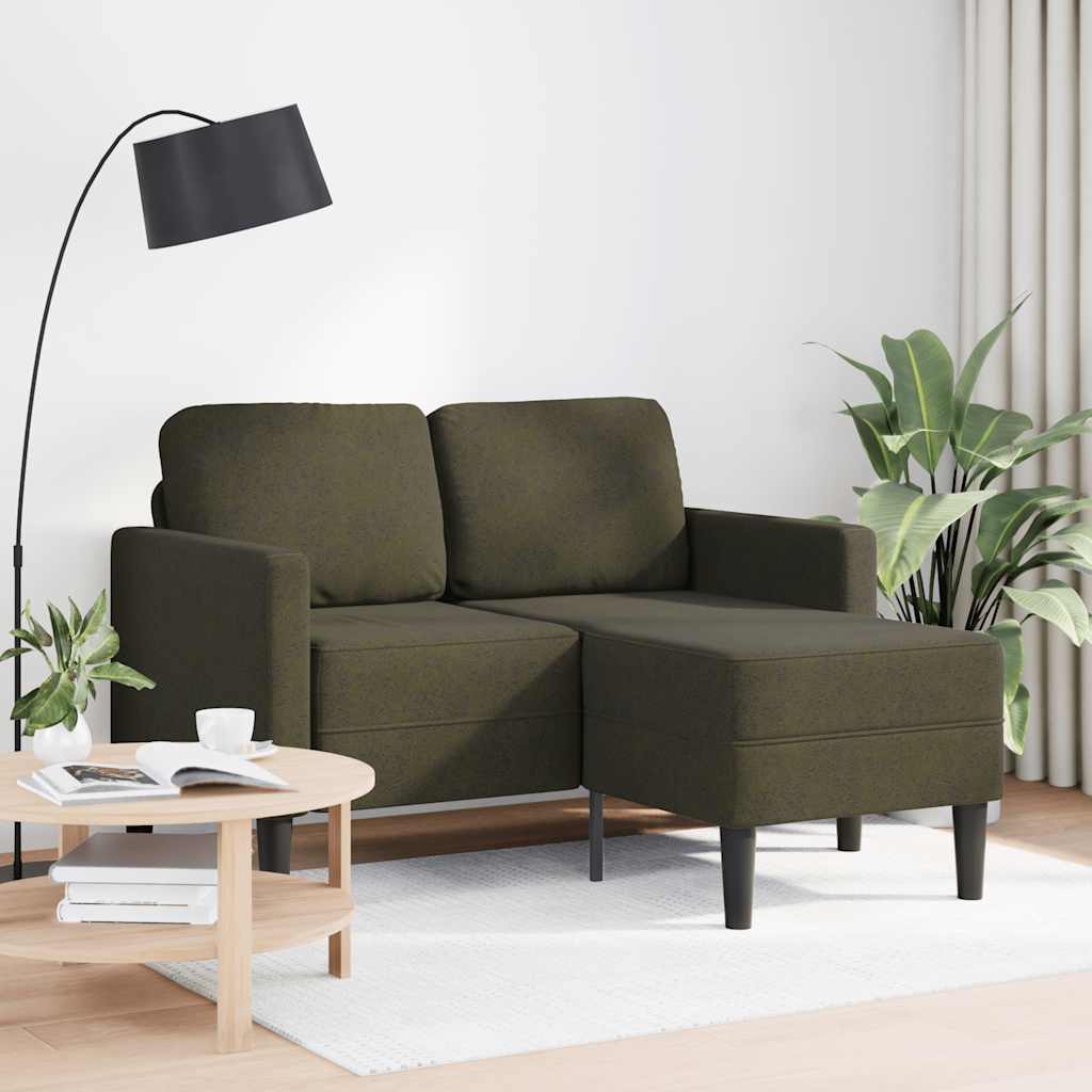vidaXL Sofa 2-osobowa z szezlongiem w kształcie litery L