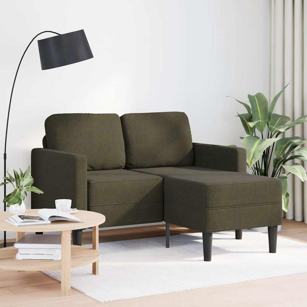 vidaXL Sofa 2-osobowa z szezlongiem w kształcie litery L