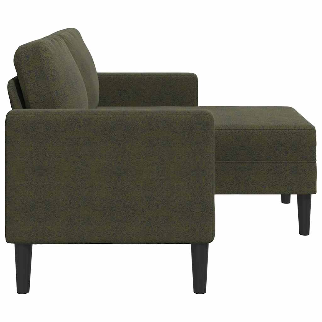 vidaXL Sofa 2-osobowa z szezlongiem w kształcie litery L