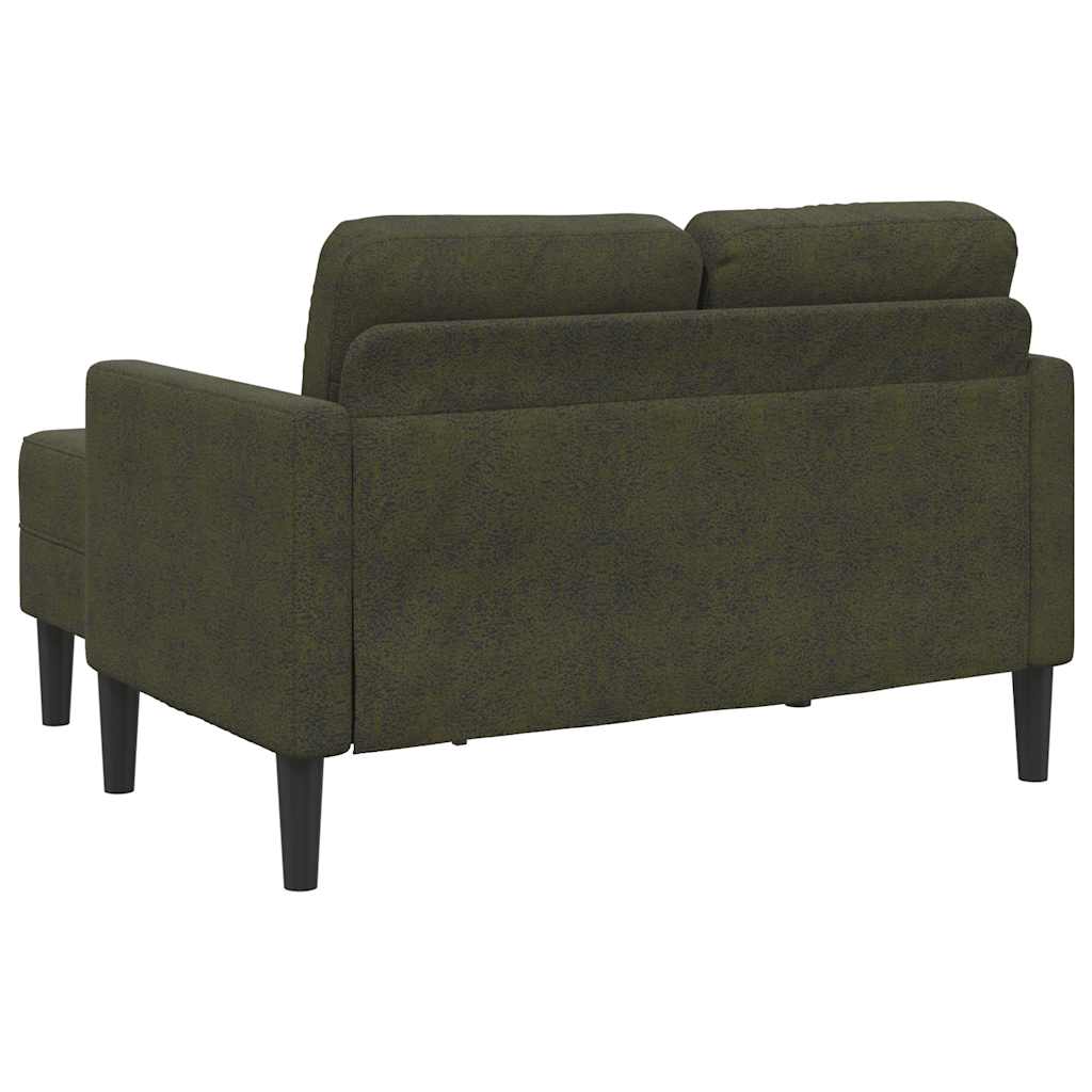 vidaXL Sofa 2-osobowa z szezlongiem w kształcie litery L