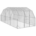 vidaXL Kurnik dla kur, 2,5x6x2,25 m, stal