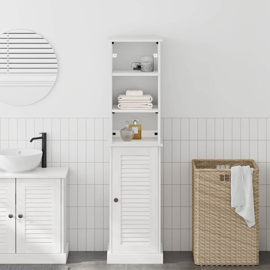 vidaXL Zestaw mebli łazienkowych VIGO 2 pcs Biały i Biały Antyk