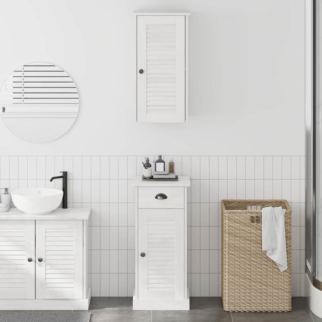 vidaXL Szafka Łazienkowa z szufladą VIGO 2 pcs Biały i Biały Antyk