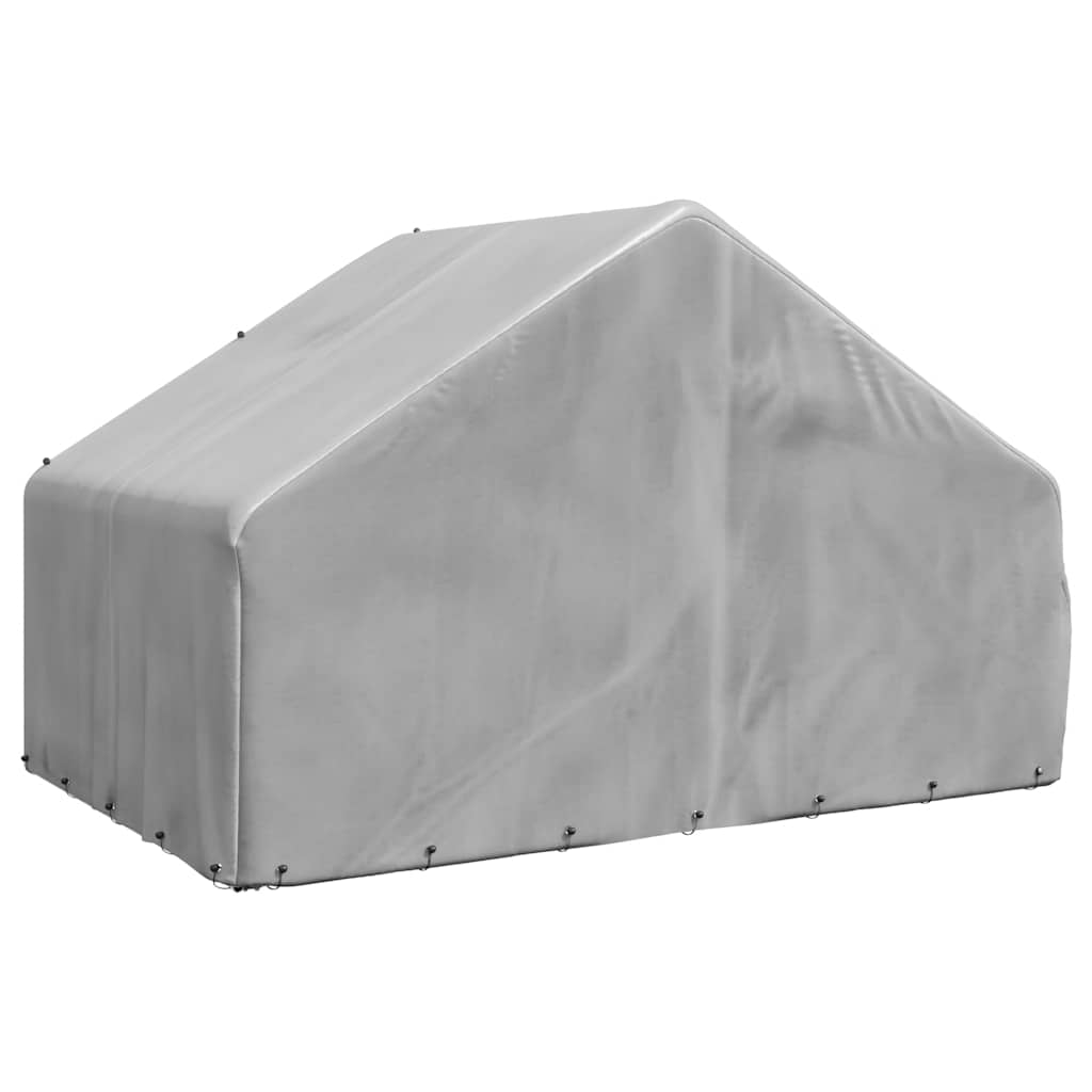 vidaXL Buda dla psa na zewnątrz z pokrowcem 3x2x1,9 m, ocynkowana stal