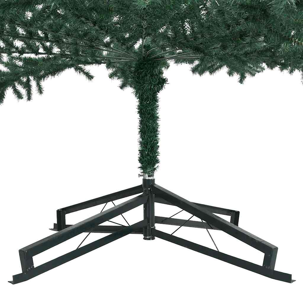 vidaXL Sztuczna choinka ze stojakiem, zielona, 500 cm, PVC