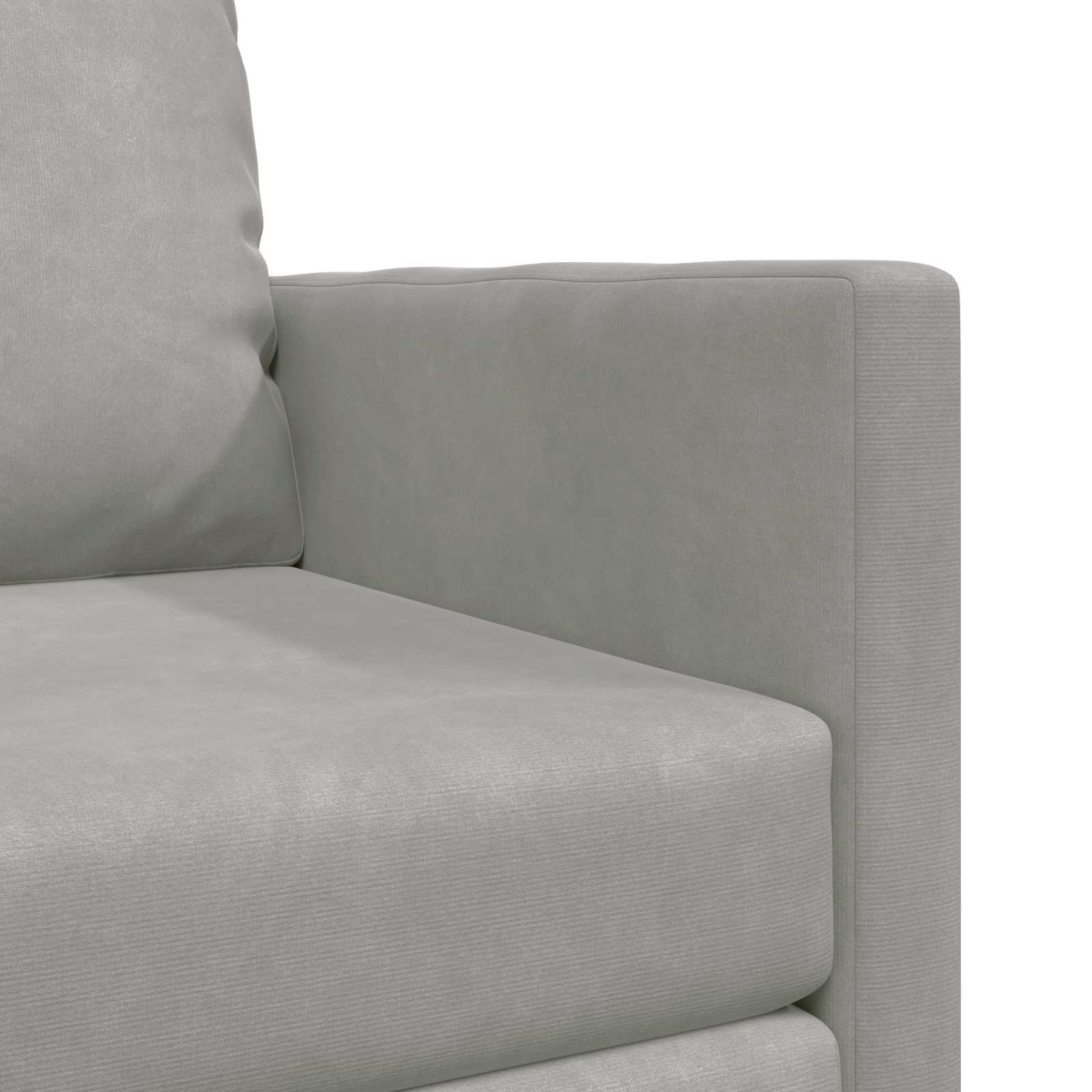 vidaXL Sofa Bed Jasnoszary 74 x 77 x 81 cm Aksamit