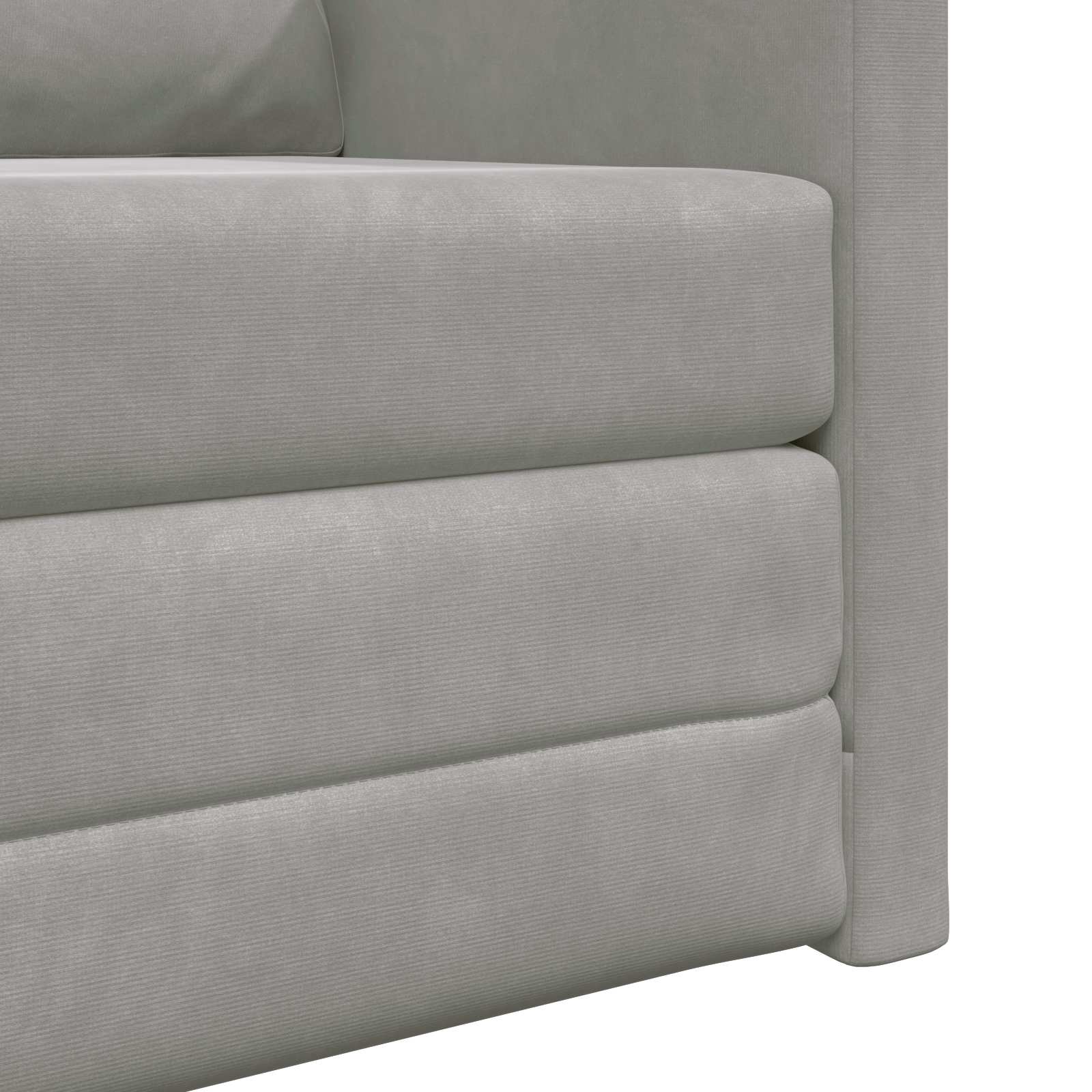 vidaXL Sofa Bed Jasnoszary 74 x 77 x 81 cm Aksamit