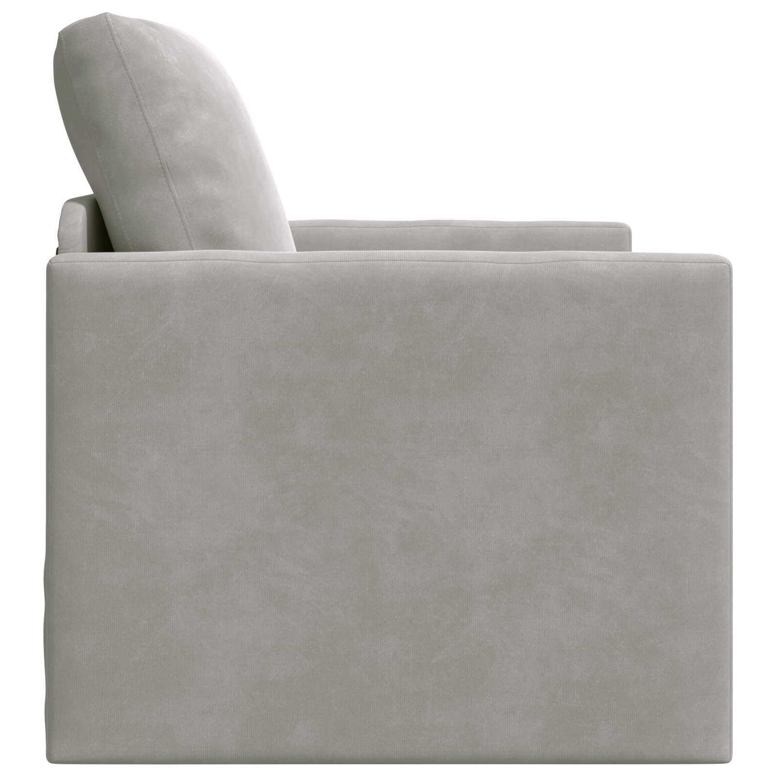 vidaXL Sofa Bed Jasnoszary 74 x 77 x 81 cm Aksamit