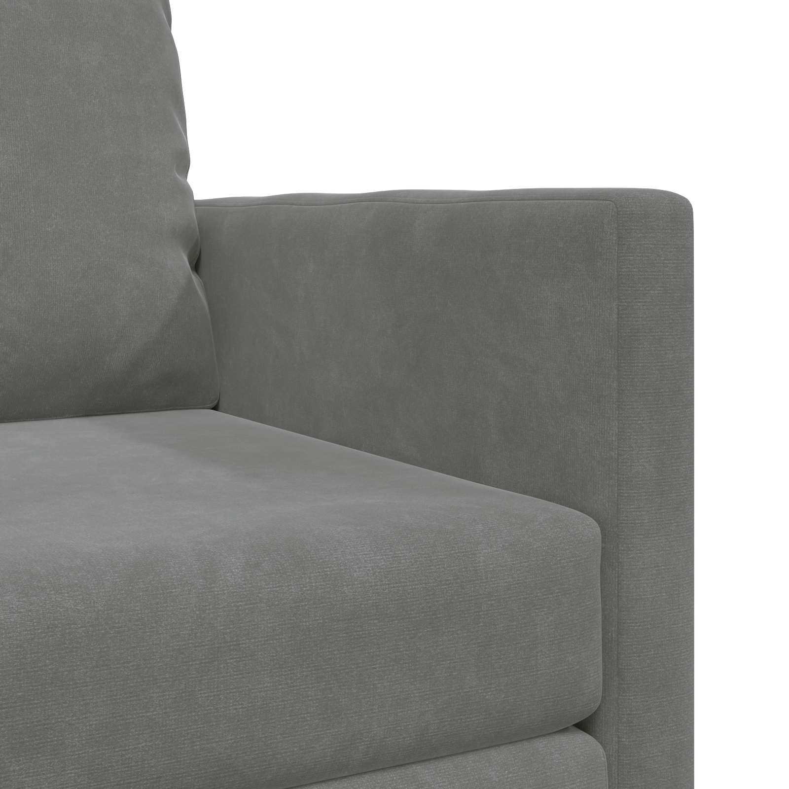 vidaXL Sofa Bed Ciemnoszary 74 x 77 x 81 cm Aksamit