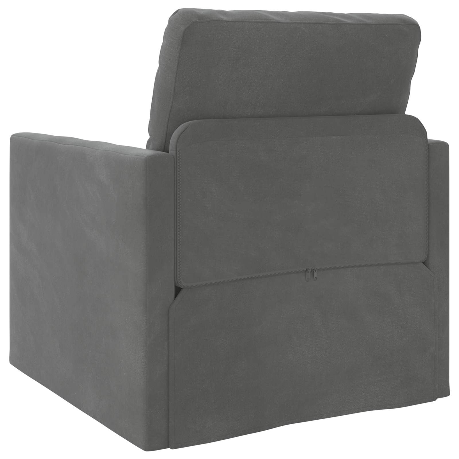 vidaXL Sofa Bed Ciemnoszary 74 x 77 x 81 cm Aksamit