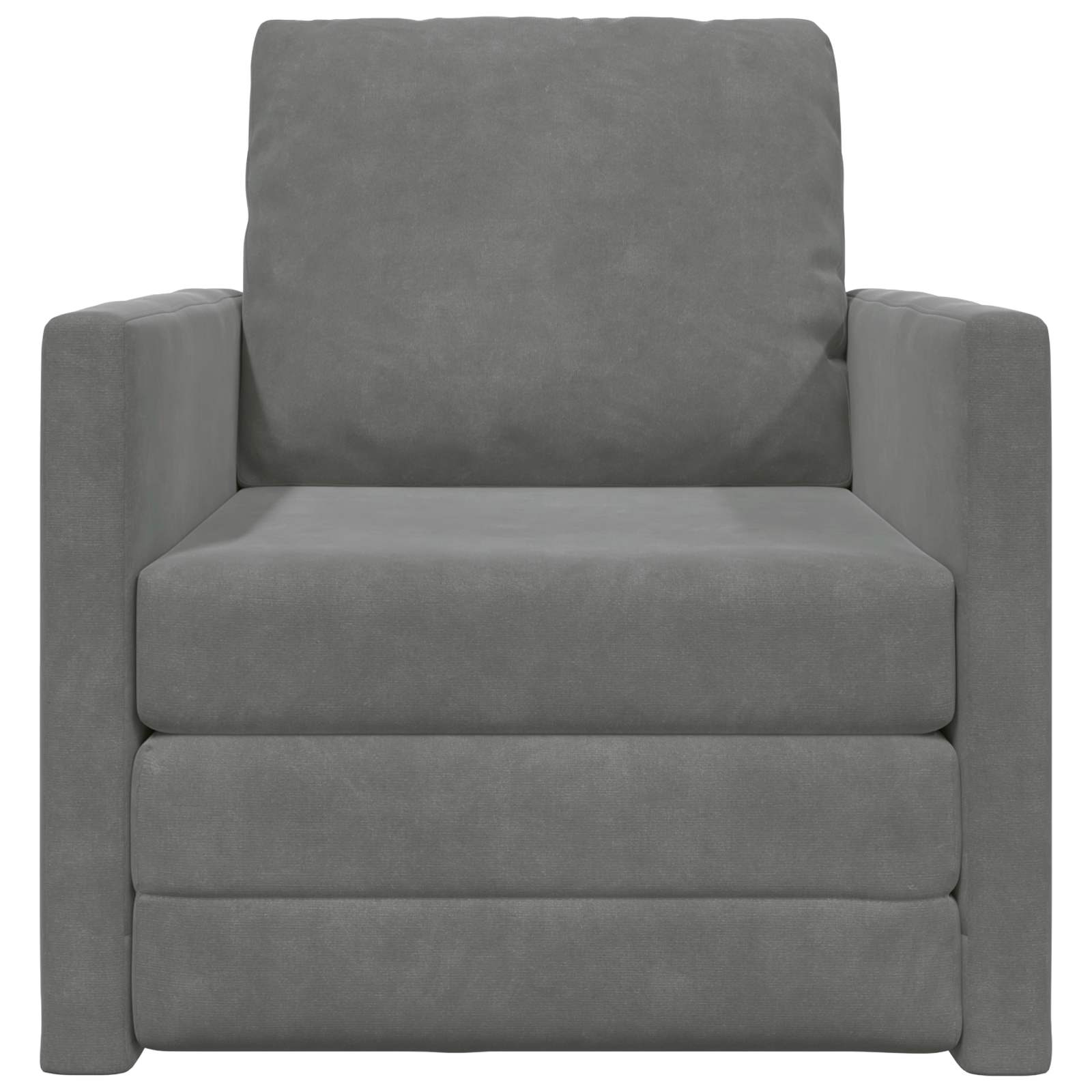 vidaXL Sofa Bed Ciemnoszary 74 x 77 x 81 cm Aksamit