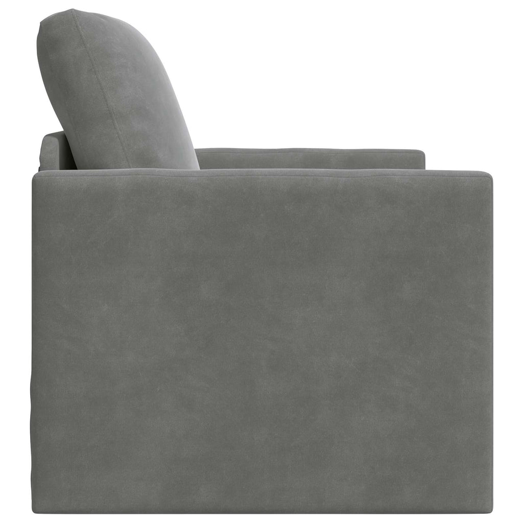 vidaXL Sofa Bed Ciemnoszary 74 x 77 x 81 cm Aksamit