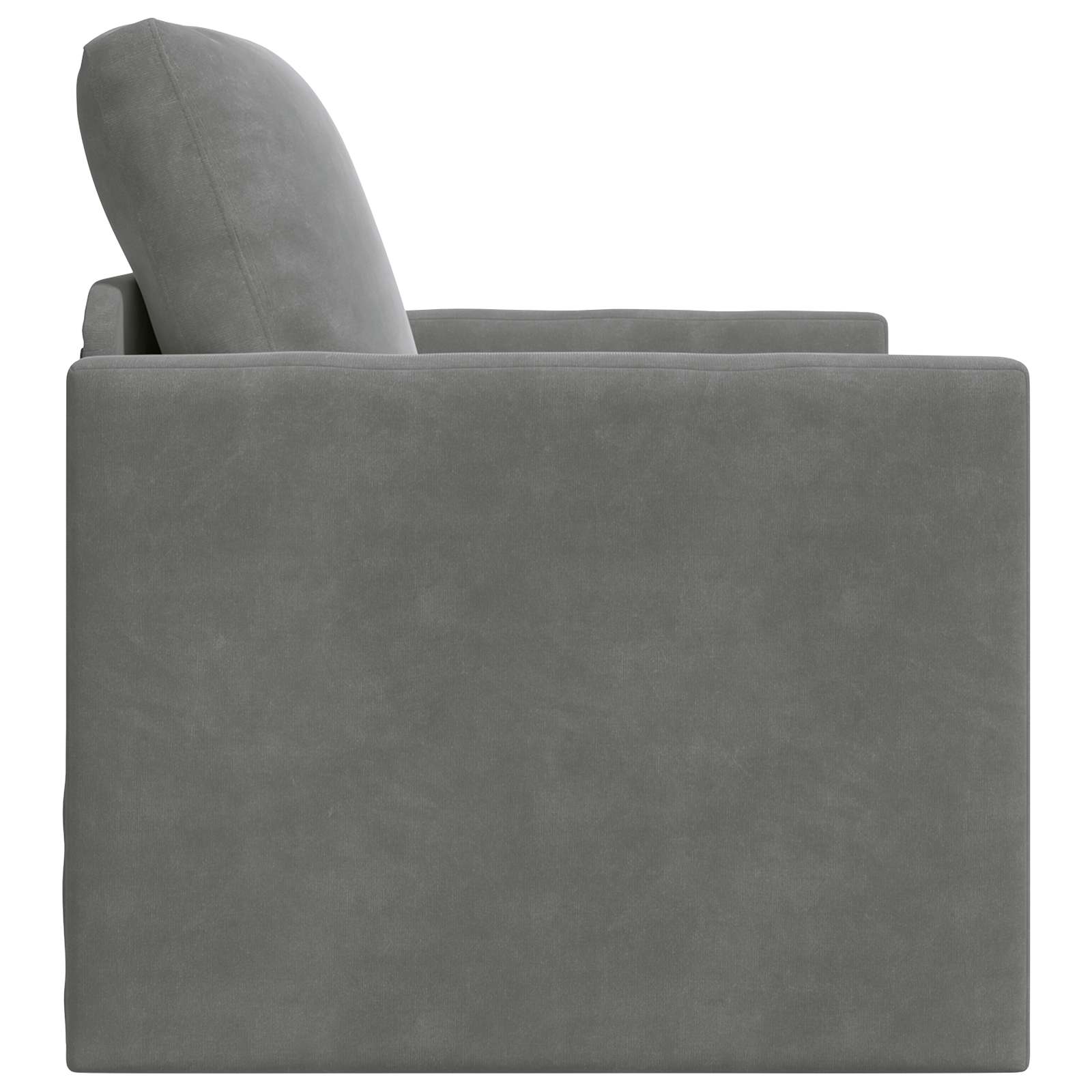 vidaXL Sofa Bed Ciemnoszary 74 x 77 x 81 cm Aksamit