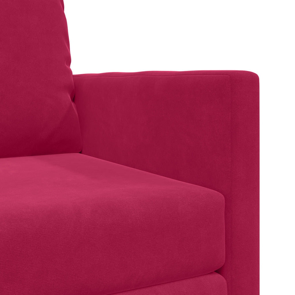 vidaXL Sofa Bed Czerwone wino 74 x 77 x 81 cm Aksamit