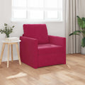 vidaXL Sofa Bed Czerwone wino 74 x 77 x 81 cm Aksamit