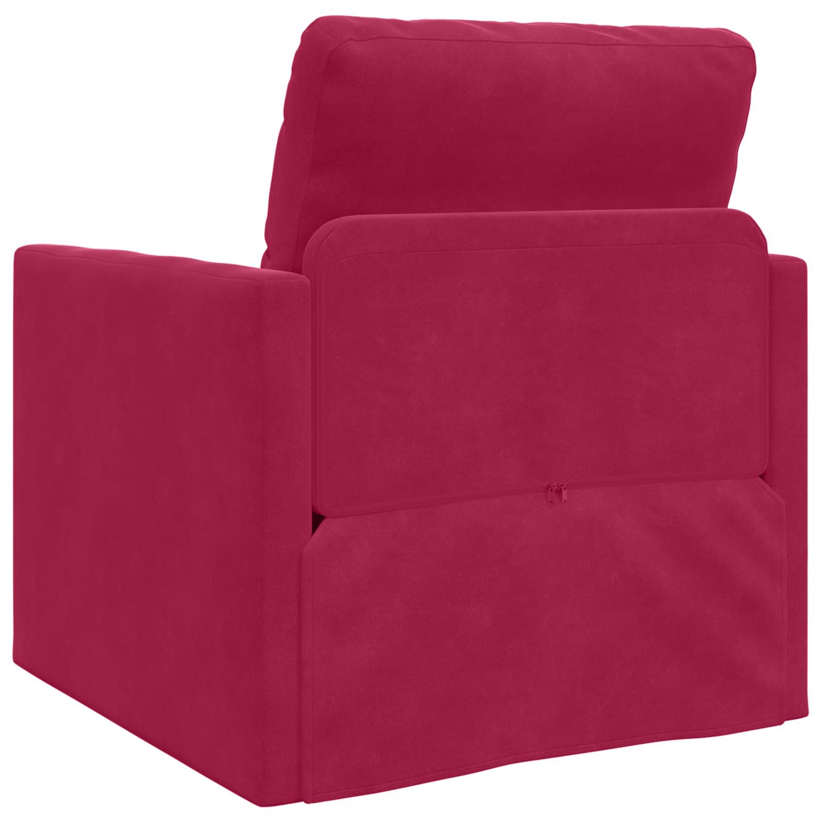 vidaXL Sofa Bed Czerwone wino 74 x 77 x 81 cm Aksamit