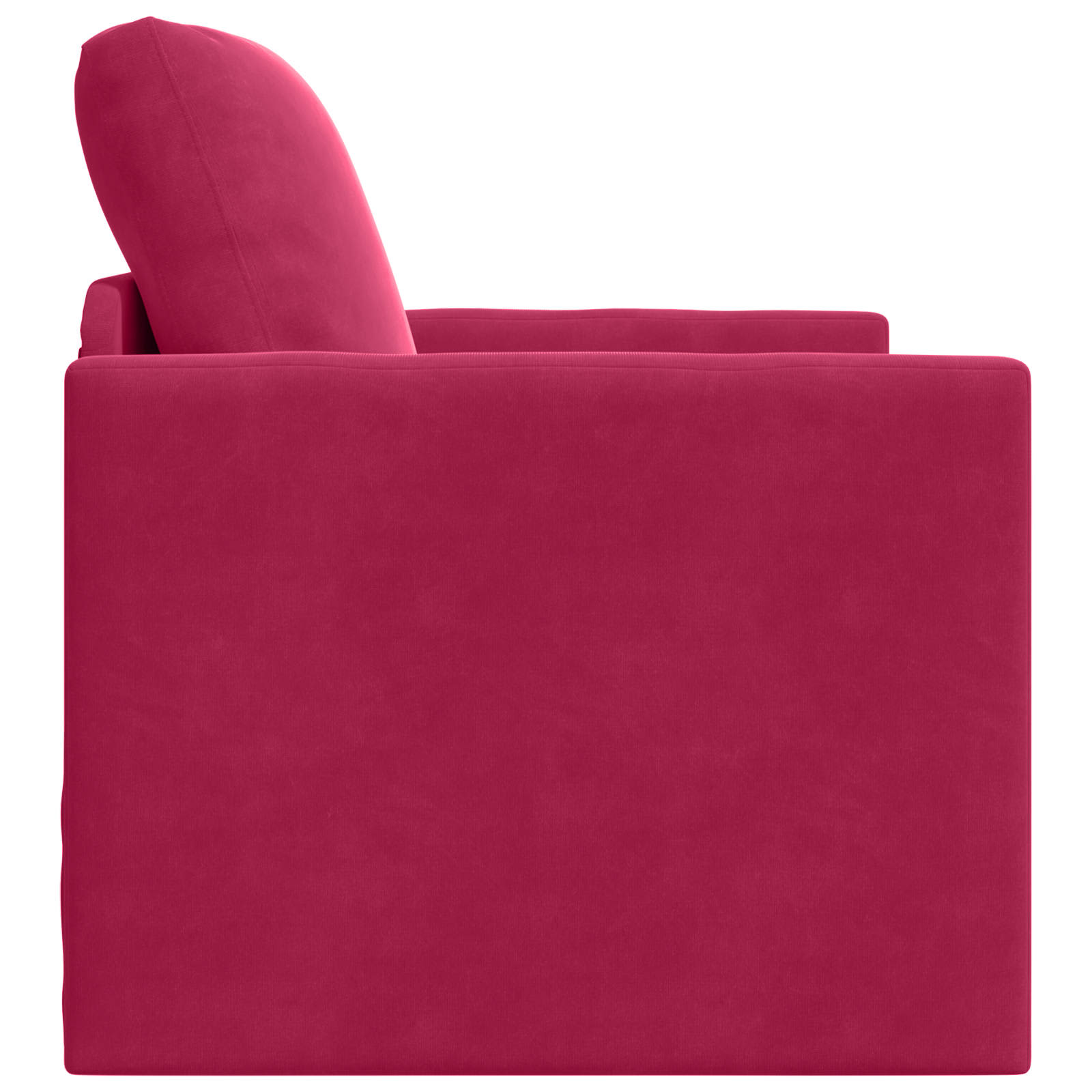 vidaXL Sofa Bed Czerwone wino 74 x 77 x 81 cm Aksamit