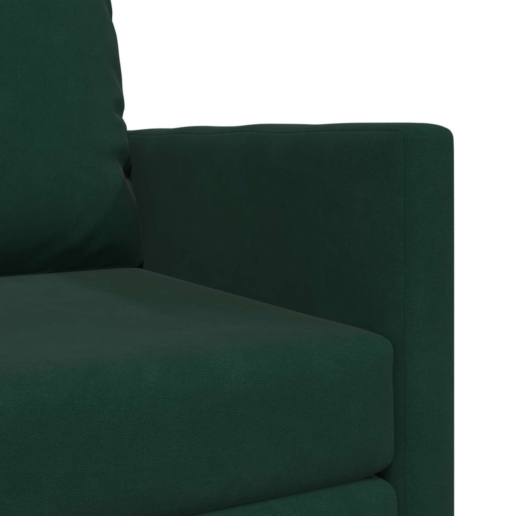 vidaXL Sofa Bed Ciemna zieleń 74 x 77 x 81 cm Aksamit