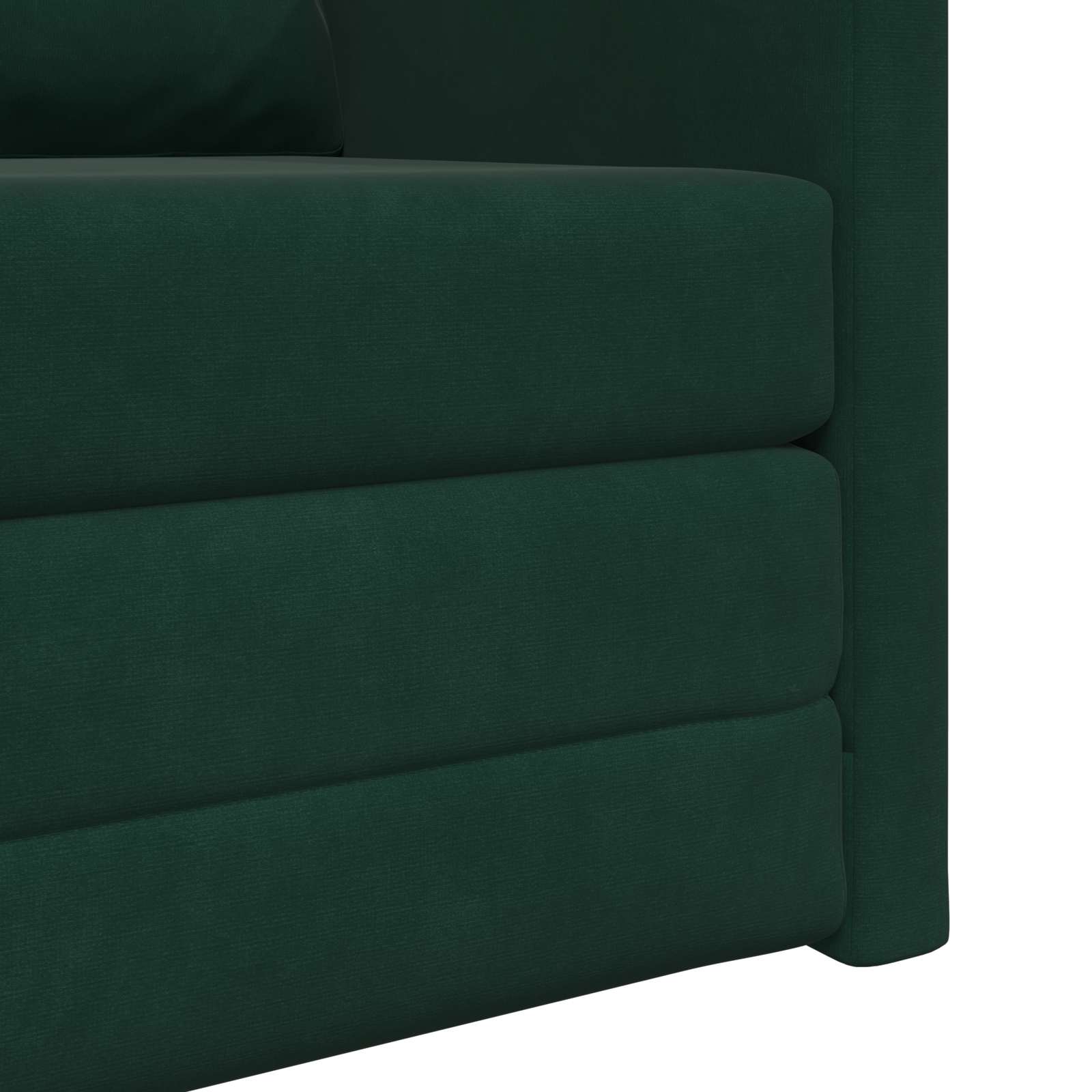 vidaXL Sofa Bed Ciemna zieleń 74 x 77 x 81 cm Aksamit
