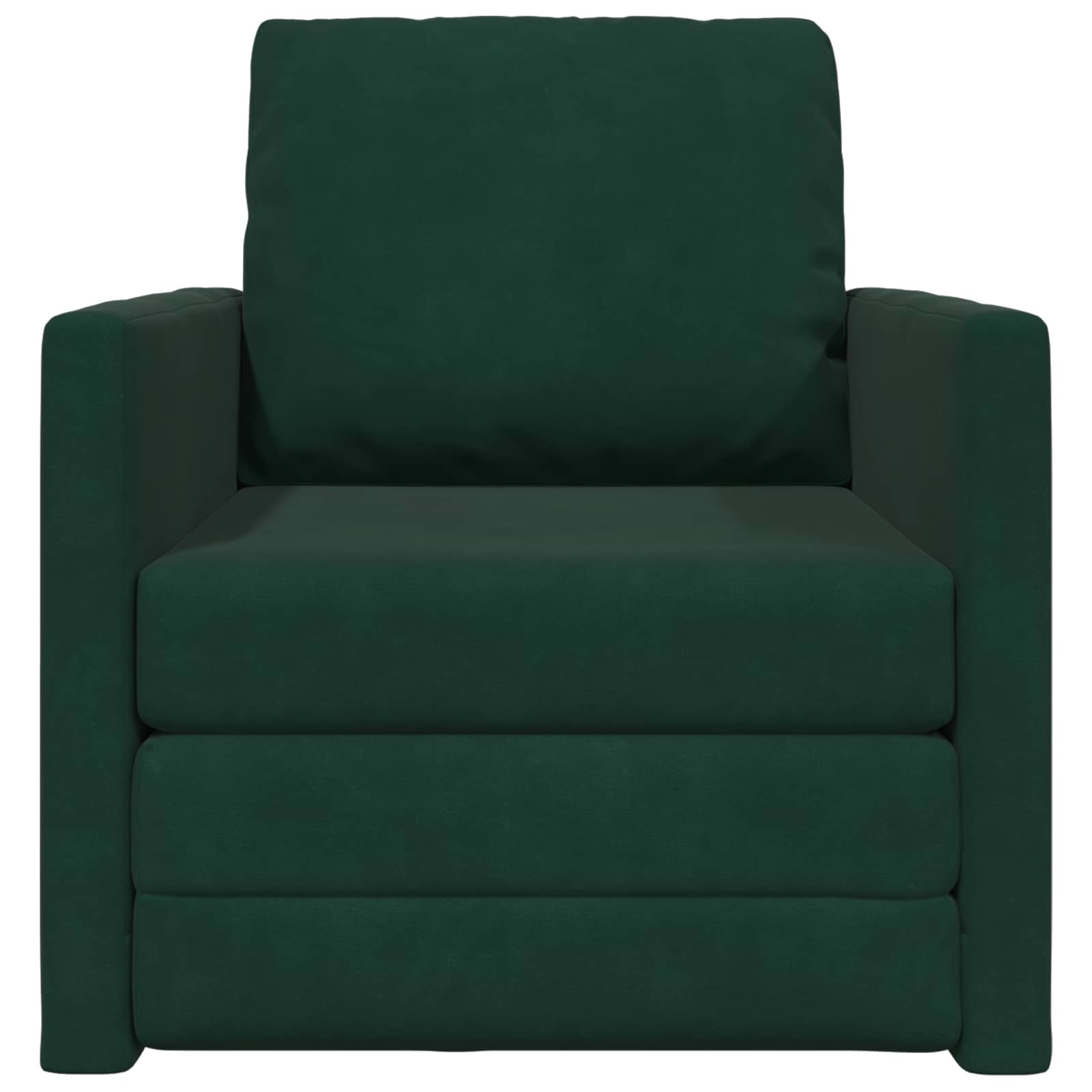 vidaXL Sofa Bed Ciemna zieleń 74 x 77 x 81 cm Aksamit