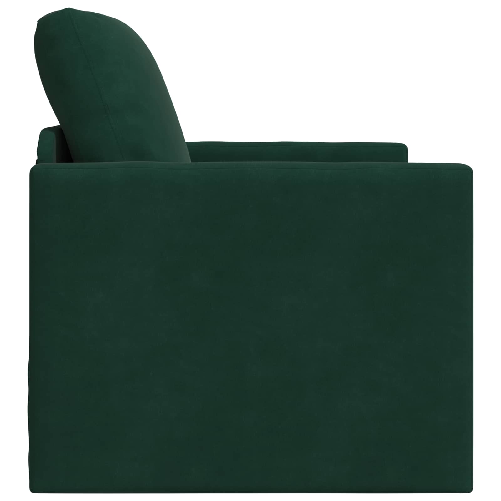 vidaXL Sofa Bed Ciemna zieleń 74 x 77 x 81 cm Aksamit