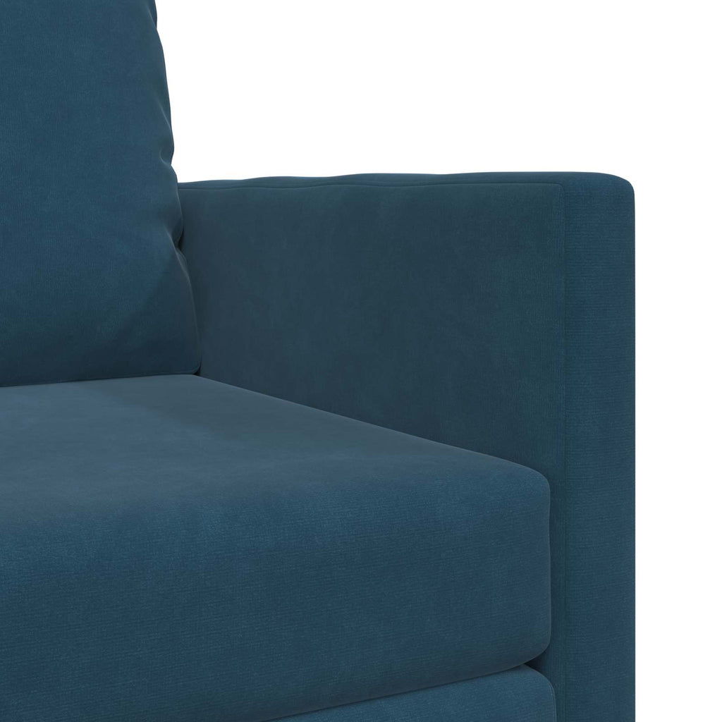 vidaXL Sofa Bed Niebieski 74 x 77 x 81 cm Aksamit