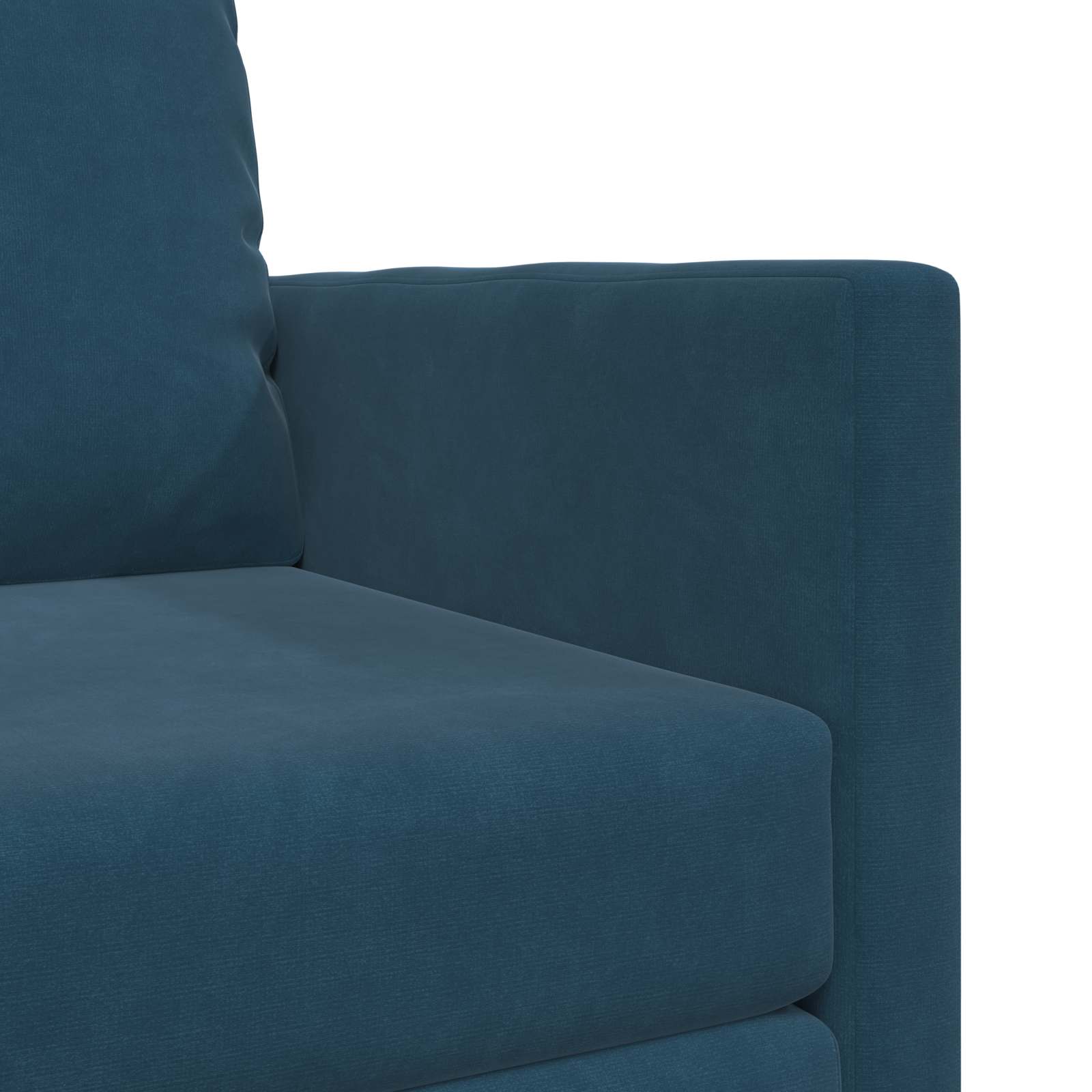 vidaXL Sofa Bed Niebieski 74 x 77 x 81 cm Aksamit