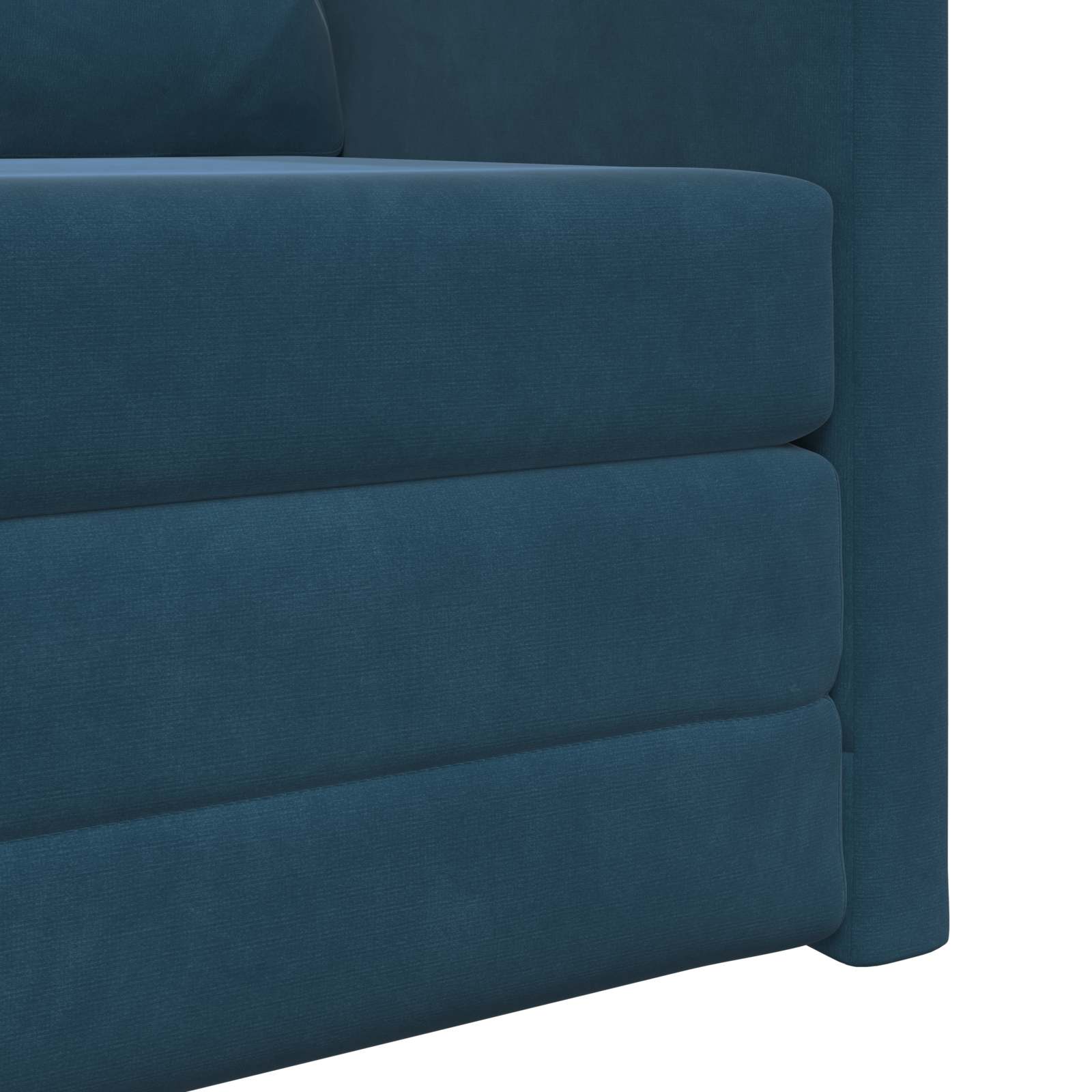 vidaXL Sofa Bed Niebieski 74 x 77 x 81 cm Aksamit