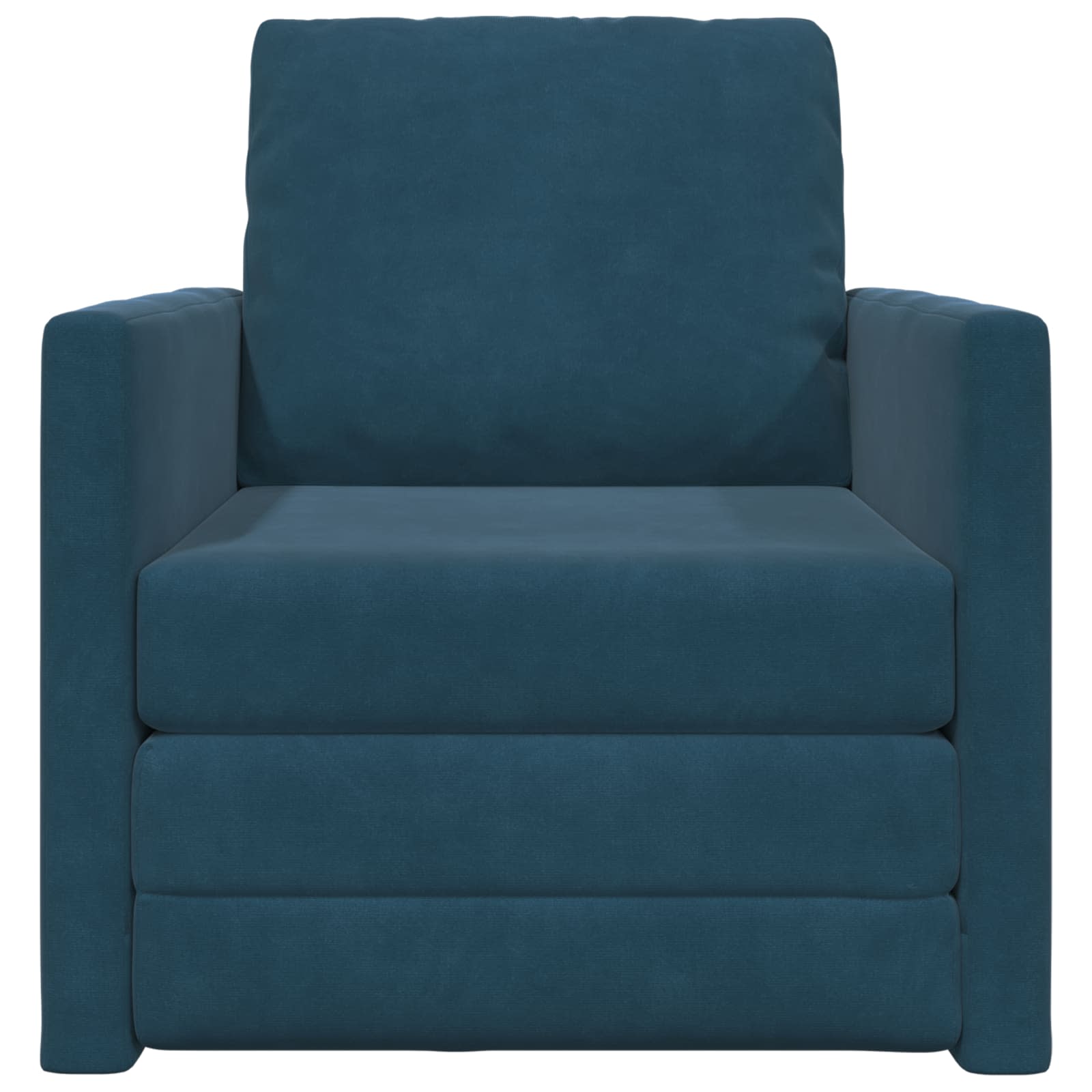 vidaXL Sofa Bed Niebieski 74 x 77 x 81 cm Aksamit