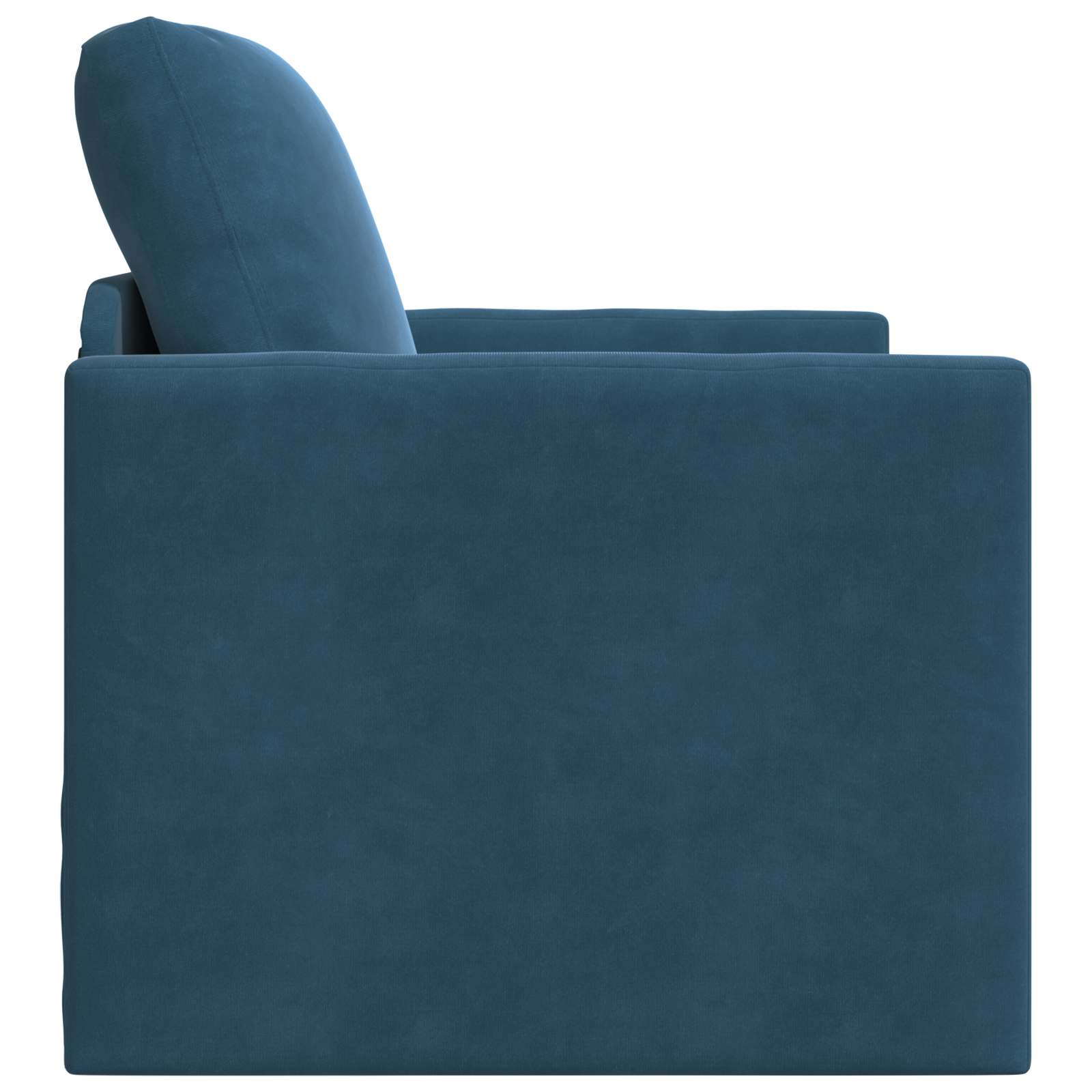 vidaXL Sofa Bed Niebieski 74 x 77 x 81 cm Aksamit