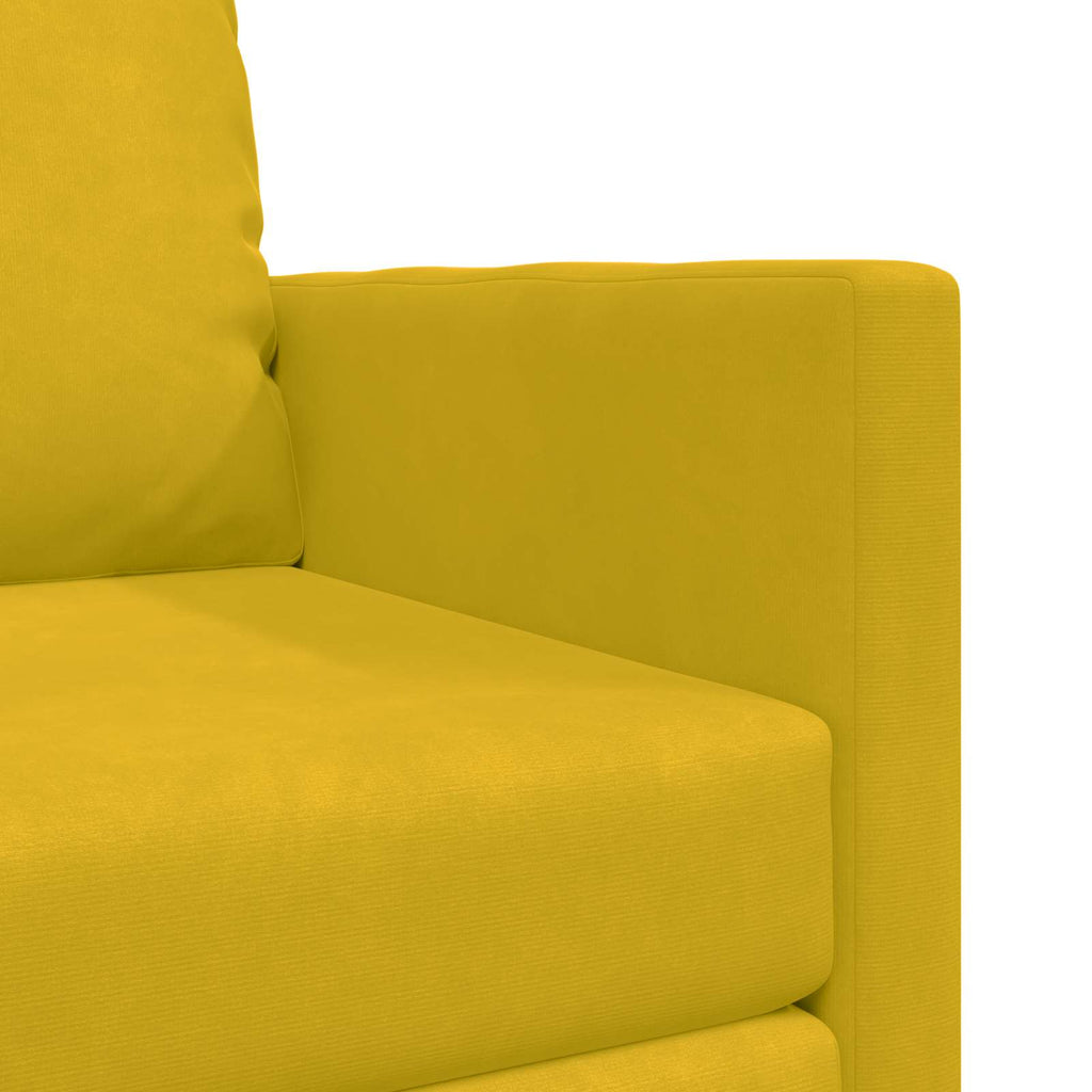 vidaXL Sofa Bed Ciemny Żółty 74 x 77 x 81 cm Aksamit