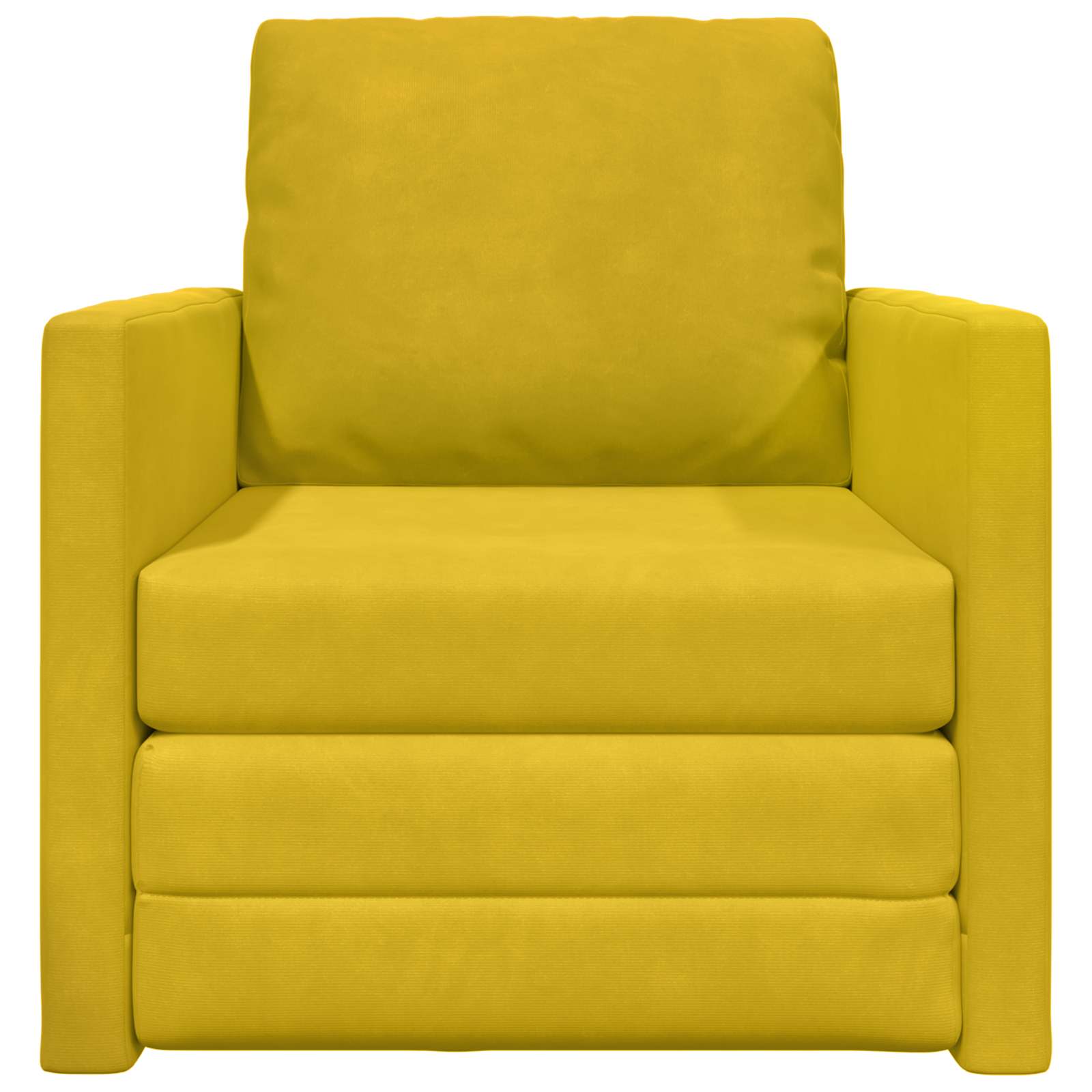 vidaXL Sofa Bed Ciemny Żółty 74 x 77 x 81 cm Aksamit