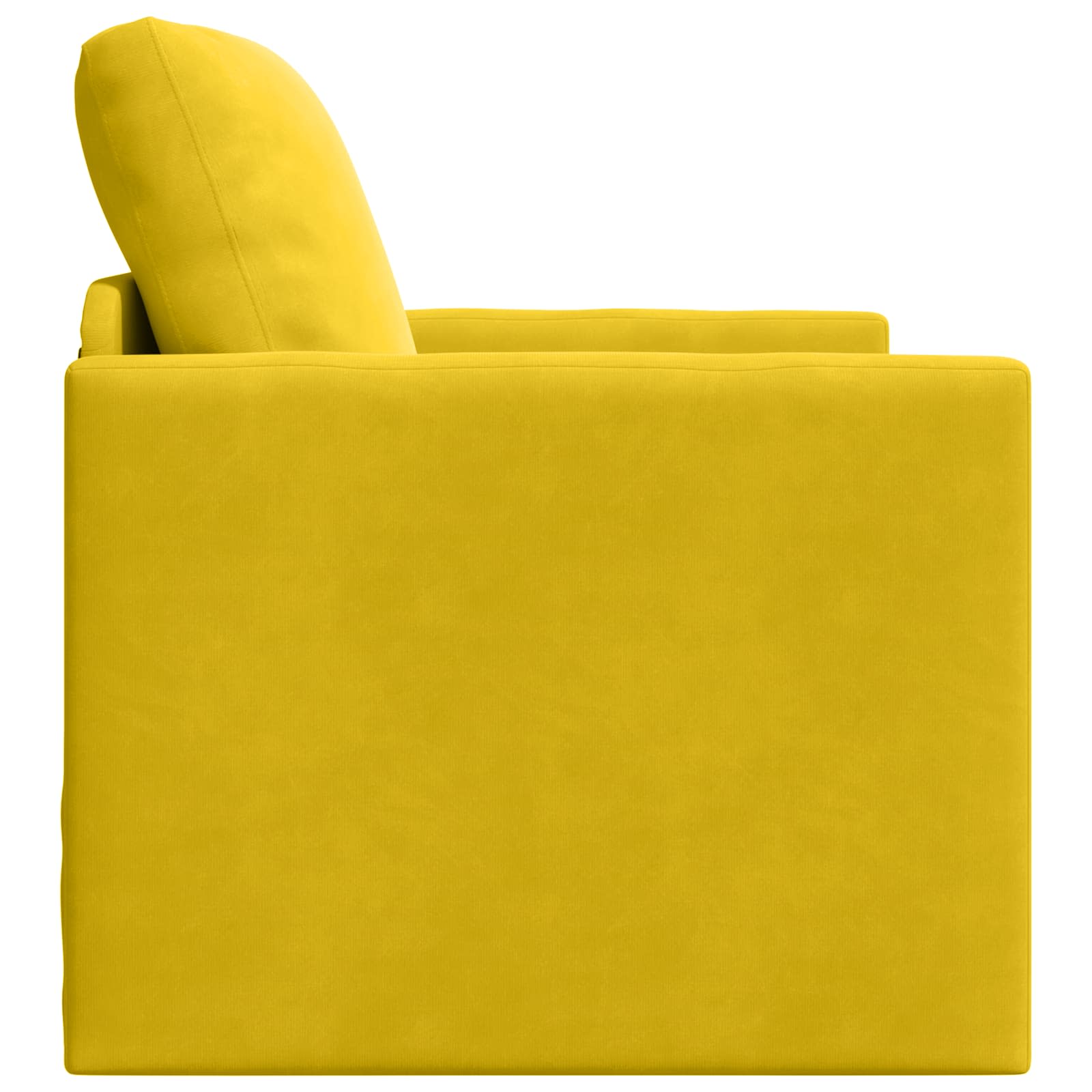 vidaXL Sofa Bed Ciemny Żółty 74 x 77 x 81 cm Aksamit