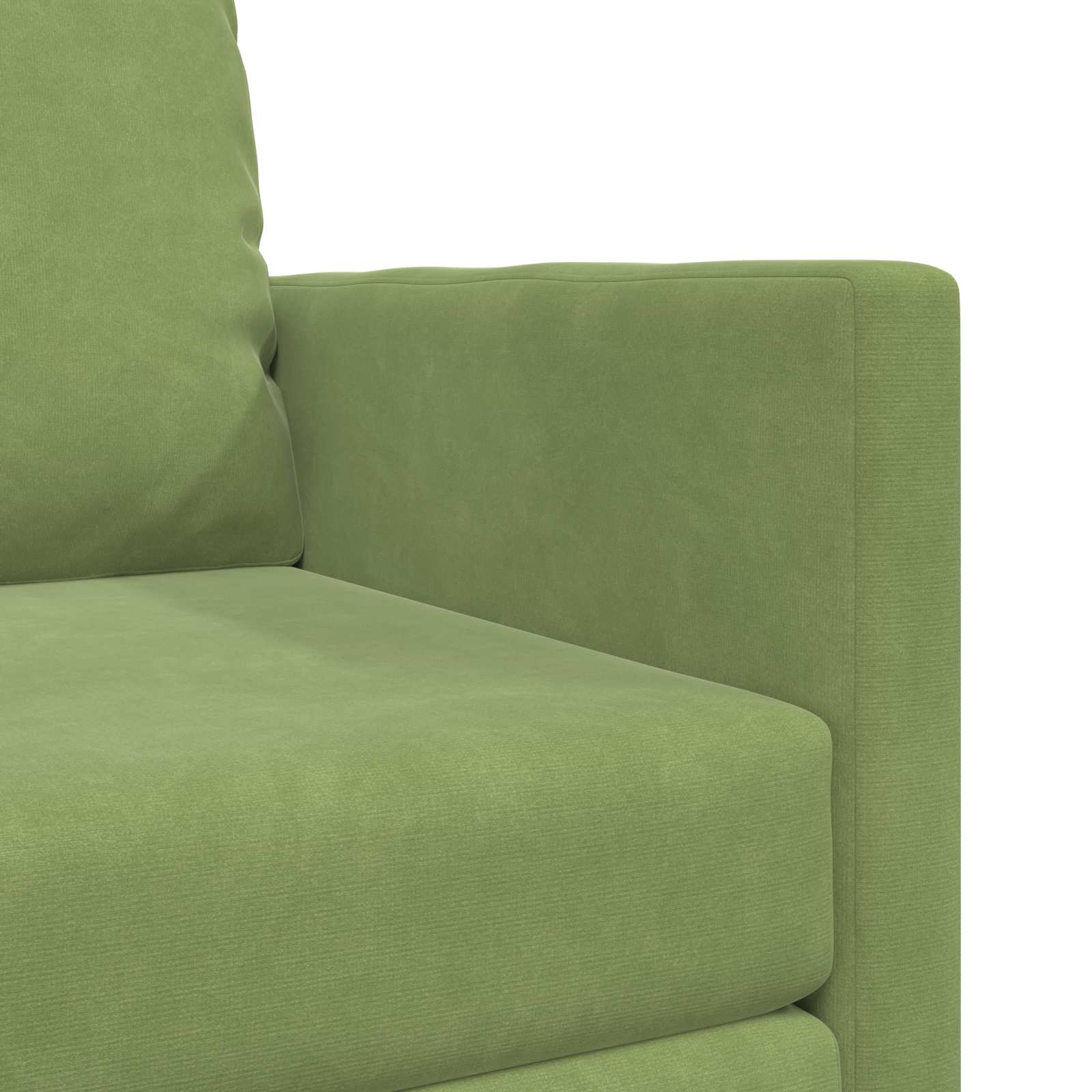 vidaXL Sofa Bed Jasnozielony 74 x 77 x 81 cm Aksamit