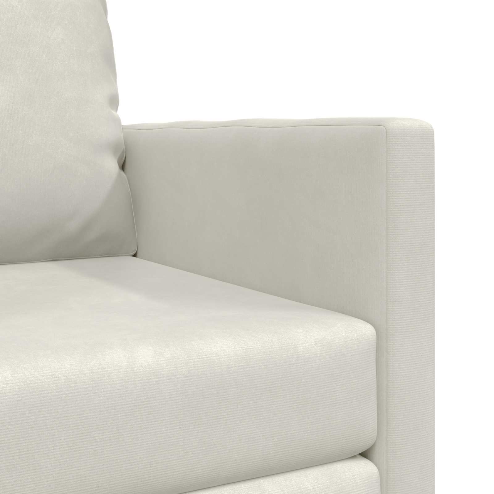 vidaXL Sofa Bed Kremowy 74 x 77 x 81 cm Aksamit