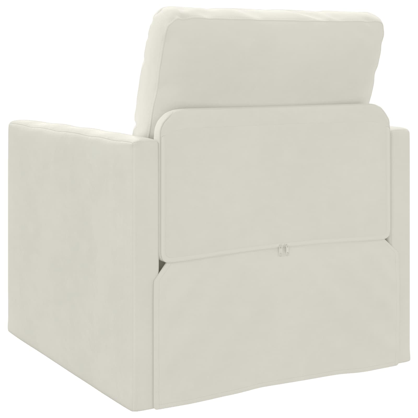 vidaXL Sofa Bed Kremowy 74 x 77 x 81 cm Aksamit