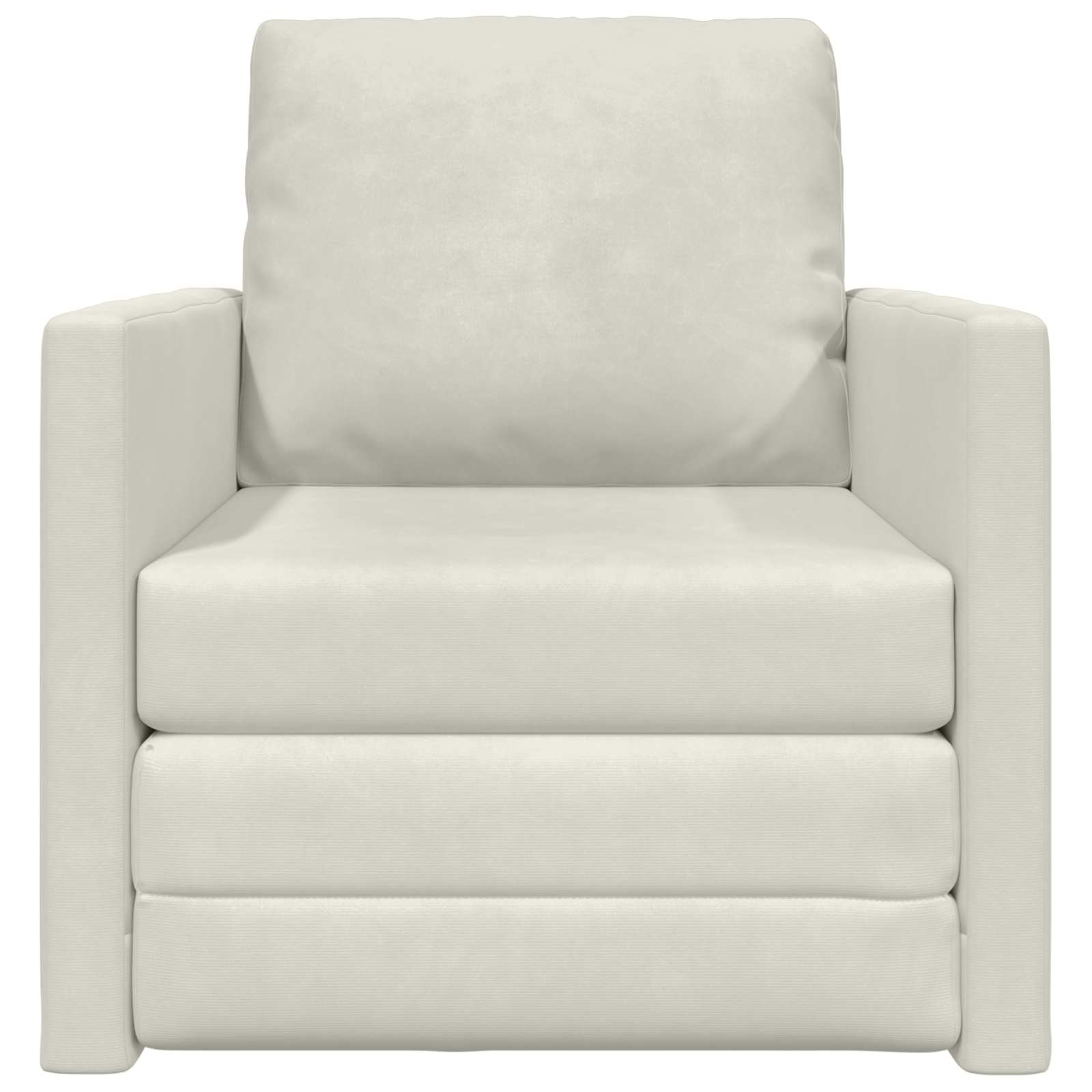 vidaXL Sofa Bed Kremowy 74 x 77 x 81 cm Aksamit