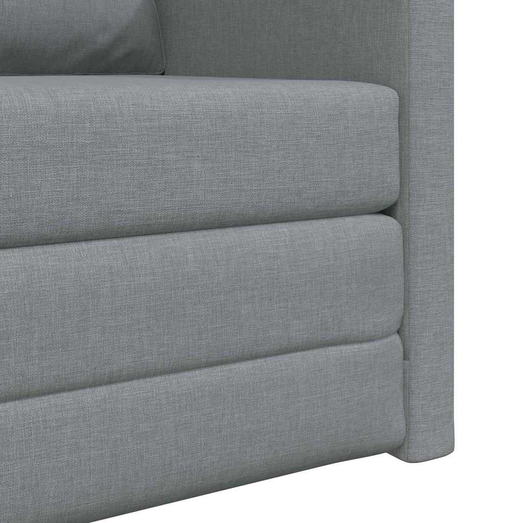 vidaXL Sofa Bed 60cm Jasnoszary tkanina